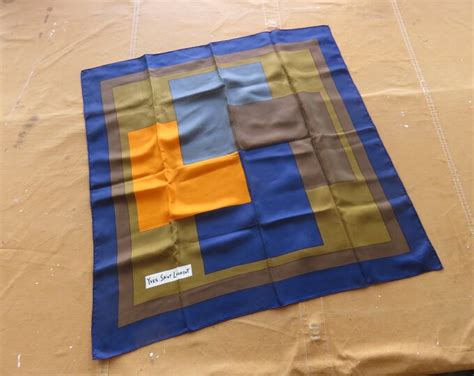 yves saint laurent silk silk handkerchief|silk YVES SAINT LAURENT Silk handkerchief for Women.